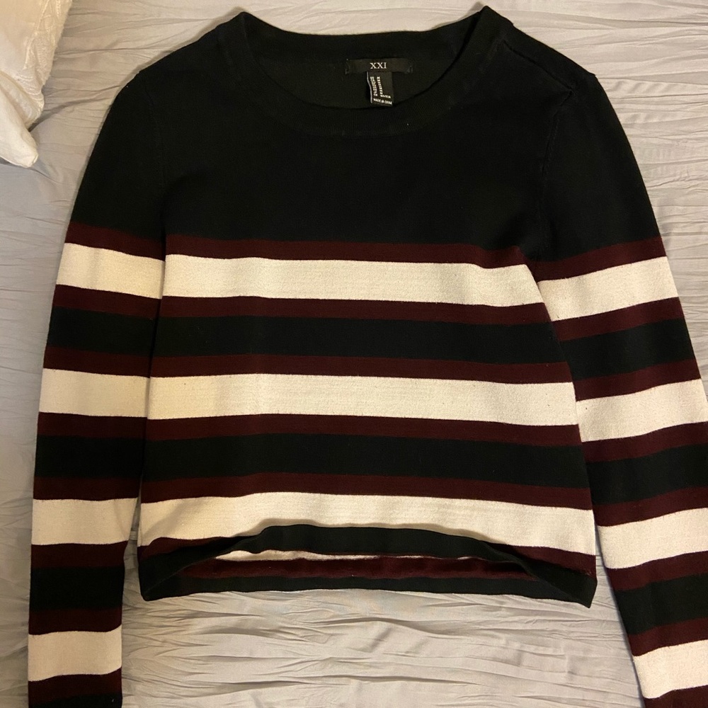 Heavy, soft striped sweater